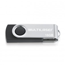 Pendrive Multilaser TWIST Preto 16GB - PD588