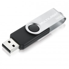 Pendrive Multilaser TWIST Preto 16GB - PD588