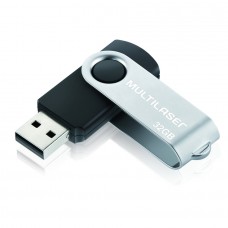 Pendrive Multilaser TWIST 2.0 Preto 32GB - PD589