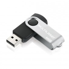 Pendrive Multilaser TWIST Preto 64GB - PD590